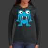 Ladies 100% Ring Spun Cotton Long Sleeve Hooded T Shirt Thumbnail