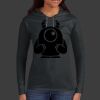 Ladies 100% Ring Spun Cotton Long Sleeve Hooded T Shirt Thumbnail