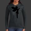Ladies 100% Ring Spun Cotton Long Sleeve Hooded T Shirt Thumbnail