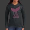 Ladies 100% Ring Spun Cotton Long Sleeve Hooded T Shirt Thumbnail