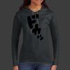 Ladies 100% Ring Spun Cotton Long Sleeve Hooded T Shirt Thumbnail