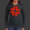 Ladies 100% Ring Spun Cotton Long Sleeve Hooded T Shirt Thumbnail