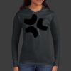 Ladies 100% Ring Spun Cotton Long Sleeve Hooded T Shirt Thumbnail