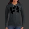 Ladies 100% Ring Spun Cotton Long Sleeve Hooded T Shirt Thumbnail