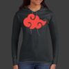 Ladies 100% Ring Spun Cotton Long Sleeve Hooded T Shirt Thumbnail
