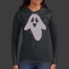 Ladies 100% Ring Spun Cotton Long Sleeve Hooded T Shirt Thumbnail