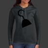 Ladies 100% Ring Spun Cotton Long Sleeve Hooded T Shirt Thumbnail