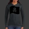 Ladies 100% Ring Spun Cotton Long Sleeve Hooded T Shirt Thumbnail