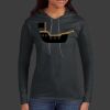 Ladies 100% Ring Spun Cotton Long Sleeve Hooded T Shirt Thumbnail