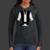 Ladies 100% Ring Spun Cotton Long Sleeve Hooded T Shirt Thumbnail