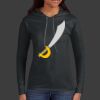 Ladies 100% Ring Spun Cotton Long Sleeve Hooded T Shirt Thumbnail