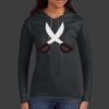 Ladies 100% Ring Spun Cotton Long Sleeve Hooded T Shirt Thumbnail