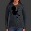 Ladies 100% Ring Spun Cotton Long Sleeve Hooded T Shirt Thumbnail