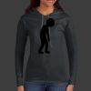 Ladies 100% Ring Spun Cotton Long Sleeve Hooded T Shirt Thumbnail