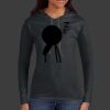 Ladies 100% Ring Spun Cotton Long Sleeve Hooded T Shirt Thumbnail