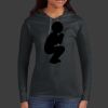 Ladies 100% Ring Spun Cotton Long Sleeve Hooded T Shirt Thumbnail