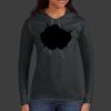 Ladies 100% Ring Spun Cotton Long Sleeve Hooded T Shirt Thumbnail
