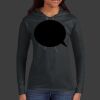 Ladies 100% Ring Spun Cotton Long Sleeve Hooded T Shirt Thumbnail