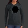 Ladies 100% Ring Spun Cotton Long Sleeve Hooded T Shirt Thumbnail