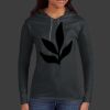 Ladies 100% Ring Spun Cotton Long Sleeve Hooded T Shirt Thumbnail