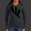 Ladies 100% Ring Spun Cotton Long Sleeve Hooded T Shirt Thumbnail
