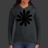 Ladies 100% Ring Spun Cotton Long Sleeve Hooded T Shirt Thumbnail