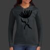 Ladies 100% Ring Spun Cotton Long Sleeve Hooded T Shirt Thumbnail