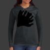 Ladies 100% Ring Spun Cotton Long Sleeve Hooded T Shirt Thumbnail