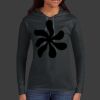 Ladies 100% Ring Spun Cotton Long Sleeve Hooded T Shirt Thumbnail