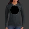 Ladies 100% Ring Spun Cotton Long Sleeve Hooded T Shirt Thumbnail