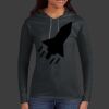 Ladies 100% Ring Spun Cotton Long Sleeve Hooded T Shirt Thumbnail
