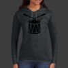 Ladies 100% Ring Spun Cotton Long Sleeve Hooded T Shirt Thumbnail