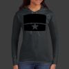 Ladies 100% Ring Spun Cotton Long Sleeve Hooded T Shirt Thumbnail