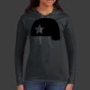 Ladies 100% Ring Spun Cotton Long Sleeve Hooded T Shirt Thumbnail