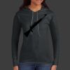 Ladies 100% Ring Spun Cotton Long Sleeve Hooded T Shirt Thumbnail