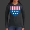 Ladies 100% Ring Spun Cotton Long Sleeve Hooded T Shirt Thumbnail