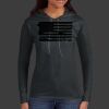 Ladies 100% Ring Spun Cotton Long Sleeve Hooded T Shirt Thumbnail