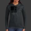 Ladies 100% Ring Spun Cotton Long Sleeve Hooded T Shirt Thumbnail