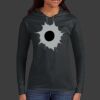 Ladies 100% Ring Spun Cotton Long Sleeve Hooded T Shirt Thumbnail