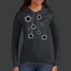 Ladies 100% Ring Spun Cotton Long Sleeve Hooded T Shirt Thumbnail
