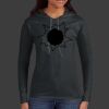 Ladies 100% Ring Spun Cotton Long Sleeve Hooded T Shirt Thumbnail