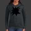 Ladies 100% Ring Spun Cotton Long Sleeve Hooded T Shirt Thumbnail