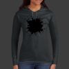 Ladies 100% Ring Spun Cotton Long Sleeve Hooded T Shirt Thumbnail