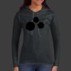 Ladies 100% Ring Spun Cotton Long Sleeve Hooded T Shirt Thumbnail