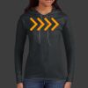 Ladies 100% Ring Spun Cotton Long Sleeve Hooded T Shirt Thumbnail