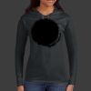 Ladies 100% Ring Spun Cotton Long Sleeve Hooded T Shirt Thumbnail