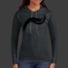 Ladies 100% Ring Spun Cotton Long Sleeve Hooded T Shirt Thumbnail