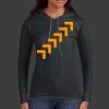 Ladies 100% Ring Spun Cotton Long Sleeve Hooded T Shirt Thumbnail