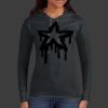 Ladies 100% Ring Spun Cotton Long Sleeve Hooded T Shirt Thumbnail