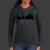 Ladies 100% Ring Spun Cotton Long Sleeve Hooded T Shirt Thumbnail